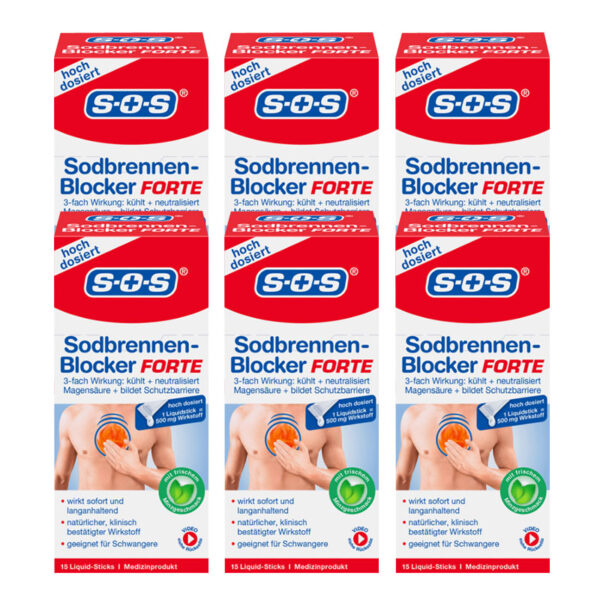 [SOS] 속쓰림 완화제 포르테 겔 150ml (10ml x 15스틱) 6개