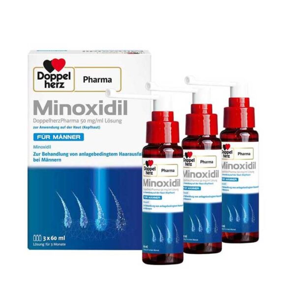 [Doppelherz] 미녹시딜 남성용 탈모용액 60ml x 3
